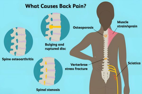 Causes of back pain treaded by Dr. Vishal Kundnani in Mumbai