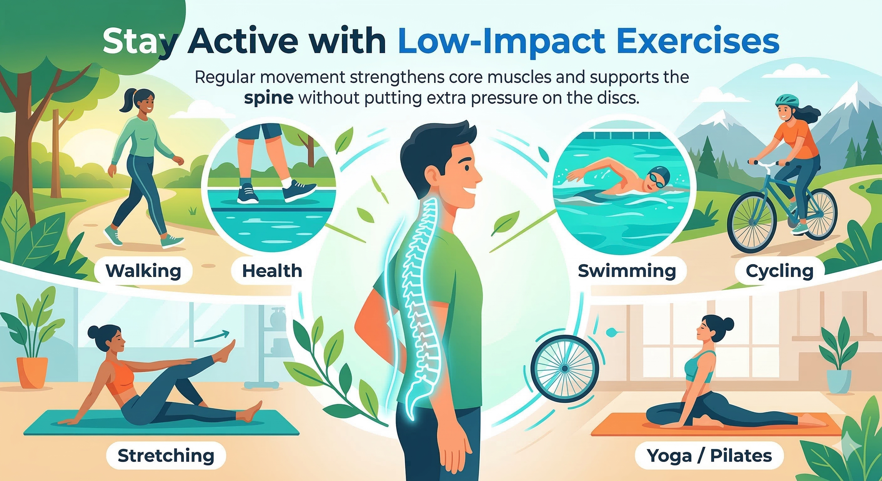 2. Staying Active with Lesser Impact Excercises