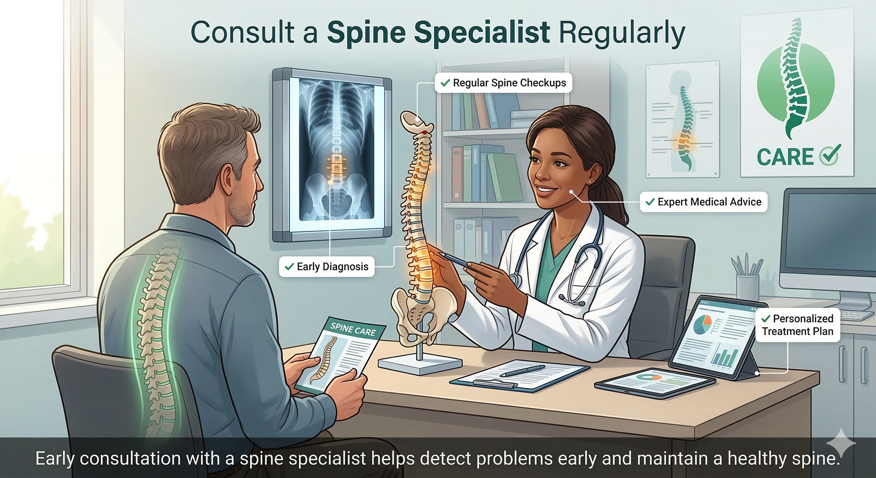 8. Consult a Spine Specialist Regularly