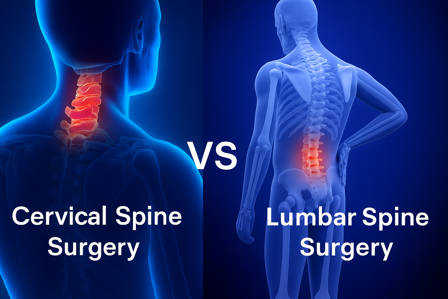 Cervical vs Lumbar Spine Surgery